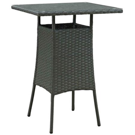 EAST END IMPORTS Sojourn Small Outdoor Patio Bar Table- Chocolate EEI-1958-CHC